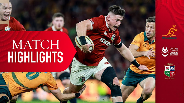 The British & Irish Lions Vs. Australia | First Test Highlights
