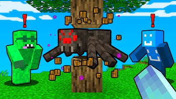 Minecraft, But Breaking Blocks Spawns a RANDOM MOB..