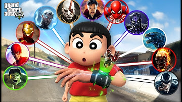 GTA 5 Shinchan Becomes a SUPERHERO in Los Santos! 🦸‍♂️💥 | New Powers & Epic Adventure