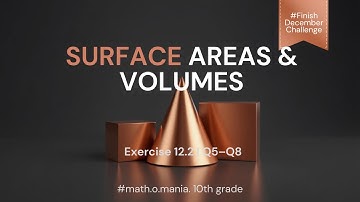Surface Areas and Volumes Class 10 CBSE |NCERT Ch 12 Ex 12.2 Q5–8 | Part 4 | math.o.mania.10th grade