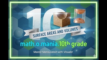 Surface Areas and Volumes Class 10 CBSE |NCERT Ch 12 Ex 12.2 Q5–8 | Part 4 | math.o.mania.10th grade