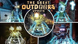 ALL CRUCIFIX Uses in OUTDOORS! (All Entities) | DOORS: The Great Outdoors [Showcase]
