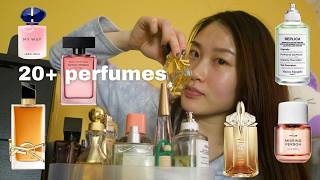 sniffing and rating my ENTIRE perfume collection (cozy review)🧚🏻