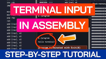 How to Read from the Terminal | Assembly Beginner Tutorial | x86-64 Programming | Assembly Course
