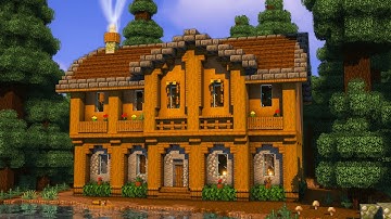 Minecraft: How To Build a PERFECT Spruce House [ Tutorial ]