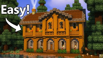 Minecraft: How To Build a PERFECT Spruce House [ Tutorial ]