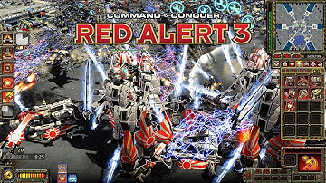 Red Alert 3 Corona MOD Soviet in Tower Defense Insane battle with Massive units!