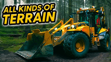 Hydrema 906F Backhoe Loader in Forest Terrain | Rold Skov, Denmark