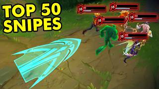 TOP 50 BEST LEAGUE OF LEGENDS SNIPES OF 2024!