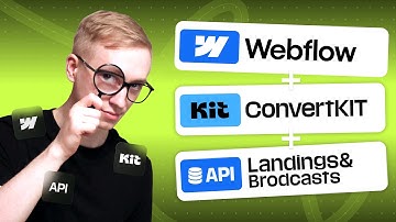 How to Connect API ConvertKit (Kit) with Webflow | API integration Broadcasts and Landing pages