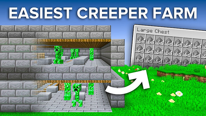 Minecraft 1.21+ Easy Creeper Farm - 1000+ Gunpowder Per Hour