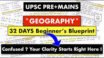 UPSC Geography in *32 Days* | Pre + Mains Full Plan For Beginners #thinkbasicfolks #upsc #ias
