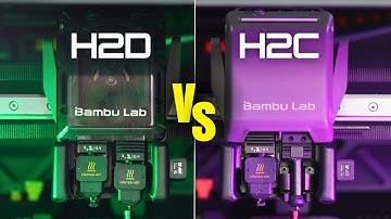 Which printer makes better 3D prints?  The Bambu Lab H2D or the Bambu H2C with the fancy induction