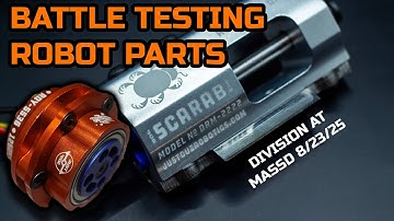 Hardcore testen voor onderdelen van gevechtsrobots