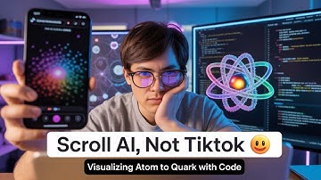 Scroll AI, Not TikTok 🚀 | Visualisasi Atom Hingga Quark dengan Python & Manim | Programmer Life