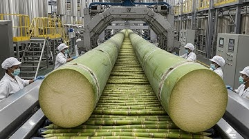 Inside a Modern Cane Sugar Factory: From Fresh Sugarcane to Pure Crystal Sugar (Full Process Tour)