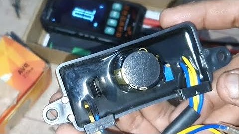 How to test Generator AVR with multimeter | 2500w Generator AVR testing