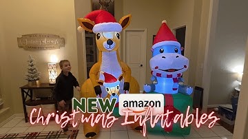 Het is het begin van een kerstdierentuin! 🎅☃️🎄 #opblaasbaar #opblaasbaar #kerst #uitpakken #amazon
