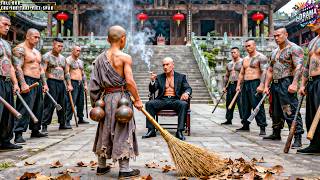 Boy Sweeping Temple Yard Challenged by Thugs — Turns Out He’s a War God Who Defeats Them All!