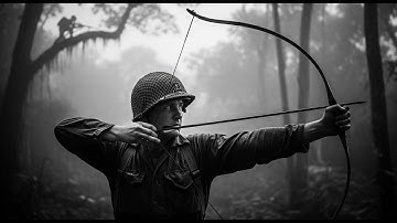Hij gebruikte een boog in de Tweede Wereldoorlog en bracht vervolgens 7 Japanse sluipschutters in...