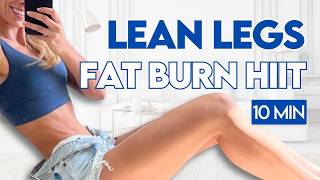 PILATES HIIT & FAT BURN for LEGS 🔥 Lose Fat & Tighten | 10 min Workout