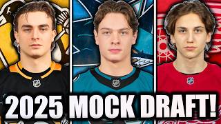 2025 NHL MOCK DRAFT SIMULATION 1.0! (Top 16 Prospect Predictions)