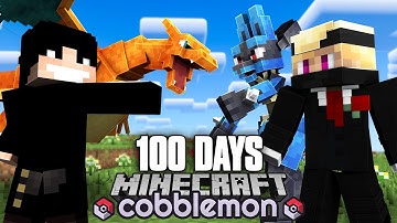 I Spent 100 Days In Cobblemon Minecraft With My Friends!