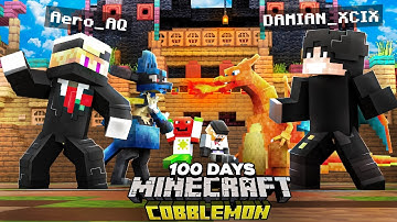 I Spent 100 Days In Cobblemon Minecraft With My Friends!