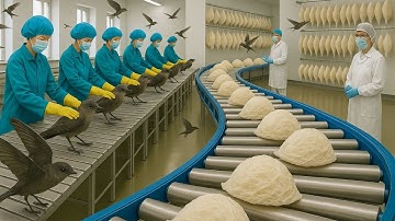 How Farmers Raise Swiftlets and Harvest Bird’s Nests - Inside Massive Swiftlet Nest Production!