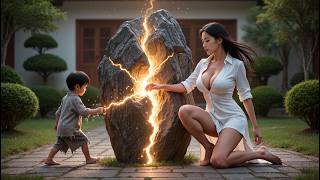 Despised boy shatters ancient stone with a punch, martial genius, foes kneel before him.