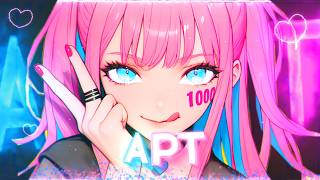 APT. - ROSÉ, Bruno Mars (Sped up / Nightcore) [Lyrics]