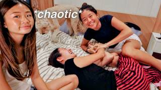 WE STAYED AT MY LITTLE SISTER'S APARTMENT!!