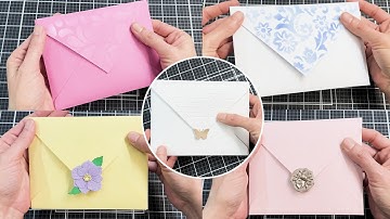 (Giveaway) 5 Easy & ELEGANT Ways to Decorate Envelopes | Cardmaking & Paper Craft Inspiration