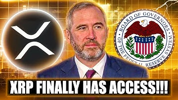 MAJOR NEWS!!! XRP FINALLY HAS ACCESS! (THEY DID IT!!)