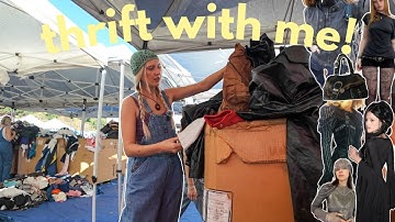 Come thrift with me for a GOTH medieval alt baddie style bundle!! $400 thrift swap with @KendallHoyt