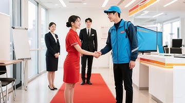 女總裁為拒絕聯姻化身便利店小妹和外賣小哥閃婚，沒想到外賣員竟是自己逃婚的總裁未婚夫，掉馬甲後兩人選擇乖乖在一起！#短劇 #逆襲 #萌寶 #反轉 #甜寵