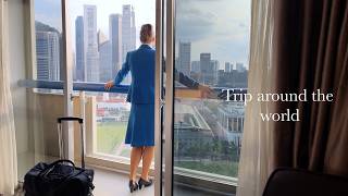 World travel vlog | Coffee, breakfast, local food & sightseeing tips | Singapore, Chicago, Barcelona