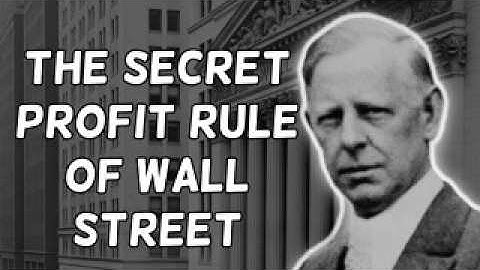 Jesse Livermore | The Old Wall Street Rule That Makes Traders Profitable
