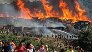 Massive Forest Fire in Guayaquil! Cerro Colorado Blaze Destroys Wildlife, 120 Firefighters Deployed
