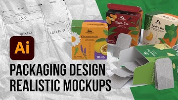 Packaging Design in Illustrator + Realistic 3D Mockups