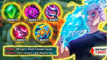 99.9% ONE HIT!! TRY THIS NEW XAVIER 1 SHOT DAMAGE BUILD! 😱 (INSANE DAMAGE)