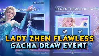 How Many Tokens to Get Lady Zhen's Flawless Skin? | Frozen Collab Gacha Draw |  Honor of Kings