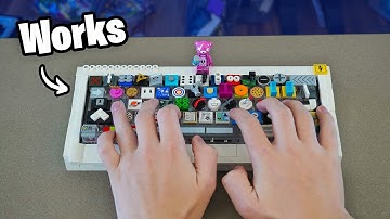 I Built a Lego Keyboard