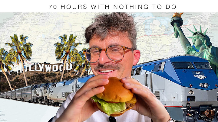 Eating everything on America's BORINGEST train route (70 hours)