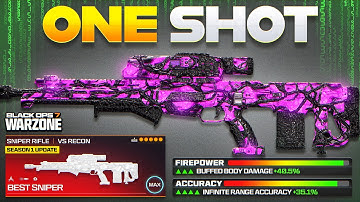 the *NEW* #1 BEST ONE SHOT SNIPER META for WARZONE BO7! (Best VS Recon Class Build in Warzone)