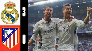 Real Madrid 3-0 Atletico Madrid (Ronaldo Hat-Trick) | HIGHLIGHTS | 2016-17