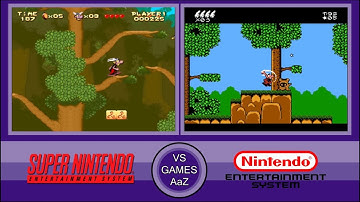 Asterix - SNES VS NES - Side by Side Comparison Graphics