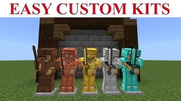 How To Make Custom Kits In Minecraft Without Mods!