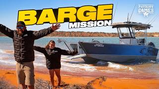 First Barge MISSION!  Exploring Shark Bay, WA | Patriot Games