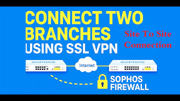 How to Configure Site to Site SSL VPN Between Branches in Sophos Firewall Step by Step